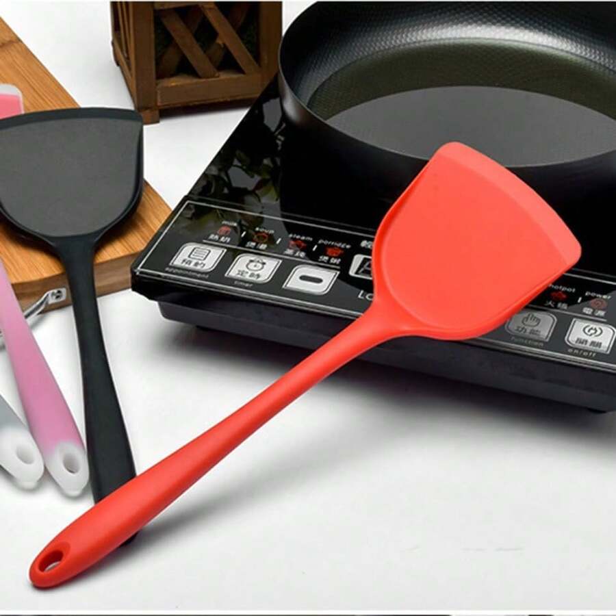 1pc Silicone Wok Spatulas, Non Stick Heat Resistant Spatula Set ...