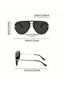 1pc Women Large Frame Fashion Casual Glasses  And Minimalist Semi Metal Eyeglasses Legs Color Blocking Design Jelly Colored Frame Light Luxury Style Men Glasses - 綠色-漸層綠 - 查看 4