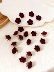 20 pezzi di set di accessori per parrucche con dreadlock - fermagli per capelli a forma di rosa rossa e anelli per capelli, riempitivi per calze natalizie, regali di Natale, regali per donne, riempitivi per calze natalizie per adulti, accessori per capelli, accessori per donne, riempitivi per calze natalizie, idee regalo per donne, riempitivi per calze natalizie per la bellezza