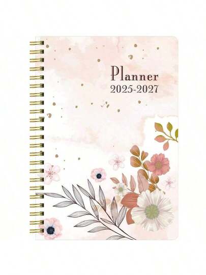 3-Month Planners With Contact Pages, 8. 26" X 5. 9", Spiral Bound, English Language, Suitable For Teens