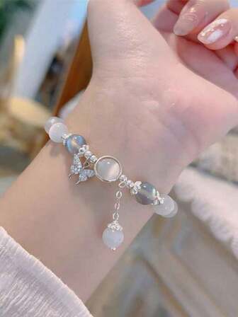 1pc Strand Beads Bracelet Korean Fashion Jewelry Non-Fading Charm Hand Decor Accessories Girls Gift