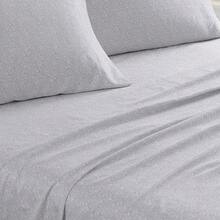 Home King Sheets Soft Sateen Cotton Bedding Set Sleek Smooth And Breathable Home Decor Winnie Grey King - WinnieGreyWhite - View 3