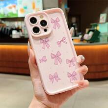 Funda de Teléfono Moderna y Elegante Gaozhu con Lazo Rosa y Flor de Cerezo, Funda Protectora de TPU a Prueba de Golpes de Cobertura Completa y Precisión, Compatible con Apple  6/7/8/X/Xs/Xr/Xs Max/11/12/13/14/15/16 Pro Max, Funda Iph Pro Max, Funda Iph Pro, Funda Iph, Fundas Protectoras de Diseñador Lindas y Femeninas para Mujeres - 1 pieza - Ver 8