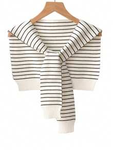 Women's Fashion Knitted Sweater Collar, 100% Polyester Elastic Warm Turtleneck Scarf, Breathable High Collar, Suitable For Daily Wear - Multicolor - View 7