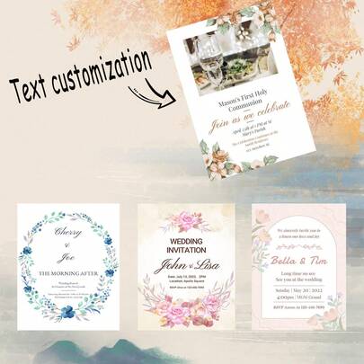 Tarjetas personalizadas, tarjetas con texto personalizado, tarjetas del Día de la Madre, tarjetas de cumpleaños, tarjetas de agradecimiento, reuniones, fiestas, cumpleaños, temporada de bodas, tarjetas de mensaje de regalo, postales, tarjetas de boda, cartas de amor, temporada de bodas