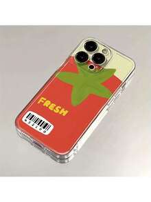 Estuche de teléfono para tomate pequeño y divertido, con diseño de dibujos animados y estilo moderno, que ofrece protección completa. - Multicolor - Ver 5