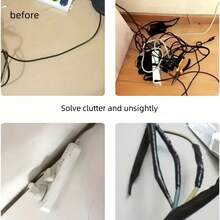 1 Stück dekorative Kabelabdeckung (1,5 cm*2 m) - Verbirgt freiliegende Kabel nach Renovierung, um die Ästhetik des Raums zu verbessern | Weiches Material | Flexibler Kabelverlegung | Einfache Bodeninstallation | Keine Spezialwerkzeuge erforderlich | Geeignet für Fliesen und Holzböden | Kratzfest, abriebfest | Alterungsbeständig | Schützt Kabel und verhindert Stolpergefahren | Unverzichtbar für die Organisation von Elektronik- und Beleuchtungskabeln in Heim und Büro | Muss-haben für die Raumorganisation von Heim und Büro - Verschiedenfarbig - Übersicht 5
