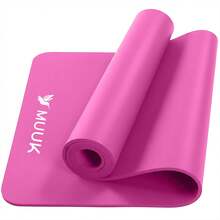 MUUK FITNESS Tapete de Yoga Foamy Antideslizante 150 x 59 cm | Esterilla Ligera de 8 mm con Correa de Transporte, Resistente y Cómoda | Ideal para Ejercicio en Casa, Gimnasio, Parque, Viajes, Meditación y Estiramientos - Rosa - Ver 12