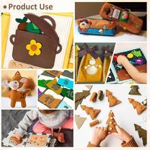 12 rollos de 8x 35 pulgadas, 1, 4 mm de grosor, hoja de tela de fieltro suave, 12 colores surtidos de la serie Morandi paquete de fieltro, para manualidades, costura, cuadrados, parches no - Serie Marrón - Ver 6