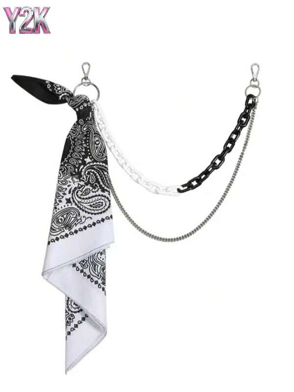 Y2K Street Hip-Hop Style High Street Pants Chain Accessories Ins Hip-Hop Pendants Acrylic Plastic Pants Chains Scarves Men's And Women's Fluorescent Pendant Chains Waist Chains