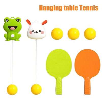 Entrenador interactivo de tenis de mesa colgante - Juego familiar de interior, promueve el desarrollo cerebral y el ejercicio, regalo perfecto para cumpleaños y fiestas de otoño