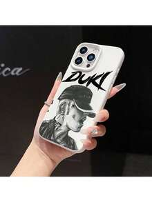 Fast EU Shipping (DE & ES) Halloween New 1 Duki Cartoon Character Pattern Matte Design Liquid Large Hole White Phone Case Anti-Fall Luxury Simple Protection Shockproof Durable Full Coverage Suitable For IPhone 16 Pro Max/16 Pro/16/16 Plus/15/15 Plus/15 Pro/15 Pro Max 14/14 Plus/14 Pro/14 Pro Max 13/13 Pro/13 Pro Max 12/12 Pro/12 Pro Max 11/11/11 Pro Max 17/17 Air/17 Pro/17 Pro Max Series Printed Phone Case Is The Perfect Gift For Birthday Girlfriend Boyfriend Friends Family And Yourself,  Phone - 黑色 - 查看 5