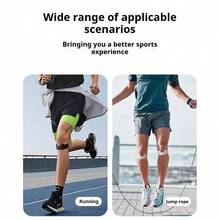 硅胶髌骨带，男女通用护膝，髌骨护膝带，适用于篮球、跑步、徒步、排球、网球、深蹲等运动，男女通用护膝，髌腱支撑带，弹性护膝带，跑步配件 - 彩色 - 查看 6