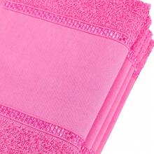 Kit 12 Toalhas de Lavabo Arteira Ponto Russo Para Bordado 100% Algodão 30x50