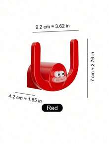 1/2/3/4 件装壁挂式拖鞋收纳架 - 免钻孔节省空间鞋架，带 2 个挂钩，卡通香肠造型 - 嘴巴设计，可收纳人字拖/凉鞋/发饰，非常适合浴室/卧室/家居/酒店装饰 - 彩色 - 查看 14