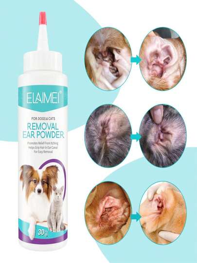 Pet Ear Cleaner: Relieves Itching, Removes Dirt, Moisturizes & Protects Ears (For Cats & Dogs)Prevents Ear Odor, Relieves Pet Ear Discomfort, Cleanses & Removes Dirt