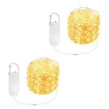 LED Fairy Lights Battery Operated, Rechargeable Fairy Lights, Mini LED String Lights For Bedroom, Christmas Decorations, Wedding, Centerpiece Table Decor - Warm White - View 12
