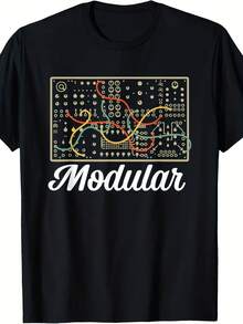 Modular Electronic Musical Instrut Synthesizer T-Shirt - Style 1 - View 1