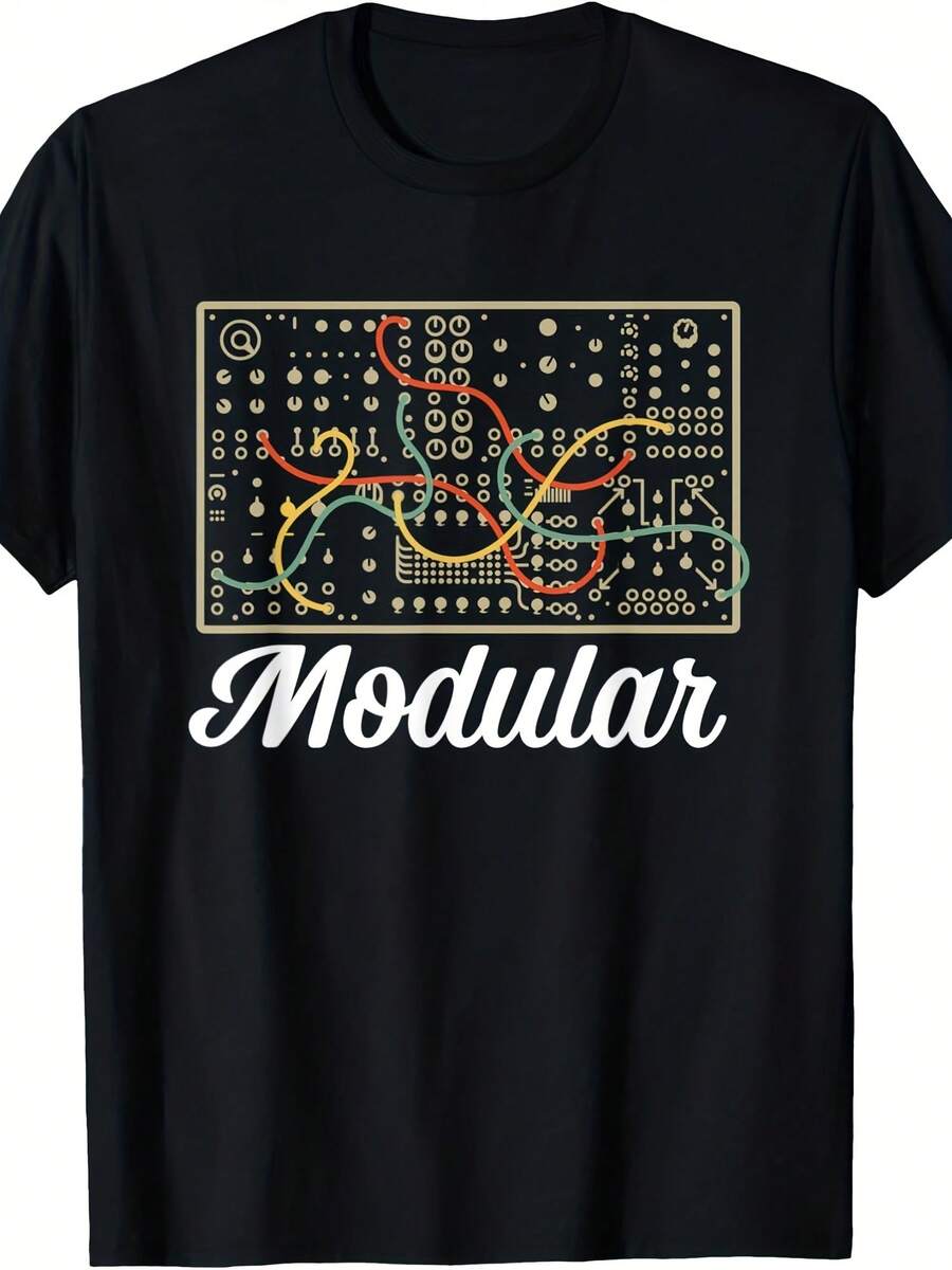 Modular Electronic Musical Instrut Synthesizer T-Shirt - Style 1 - View 1