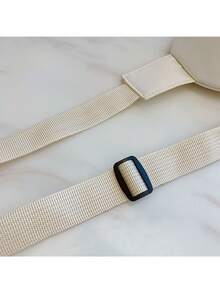 Fashionable Embroidered Letter Nylon Crossbody Bag, Unisex Minimalist Versatile Chest Bag - A - View 5