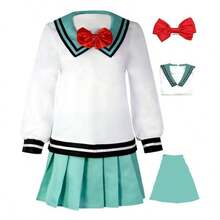 Saiki K Cosplay Costume School Uniform Suit Halloween Full Set - Phụ nữ + X-Nhỏ - Xem 6