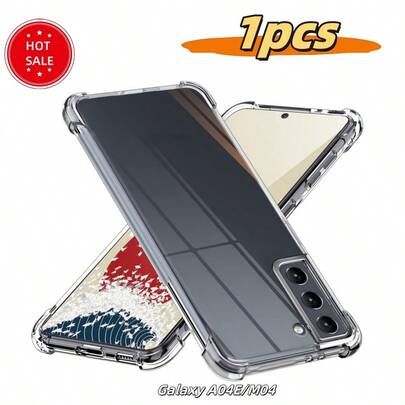 1个透明防震气囊手机壳，兼容三星Galaxy A14/Galaxy A13 5G/Galaxy A11/Galaxy A10/Galaxy A06/Galaxy A05S/Galaxy A04S/Galaxy A04/Galaxy A02s/Galaxy M40及其他智能手机型号