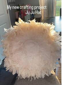 100根5-7英寸白色公鸡羽毛，手工制作，带鞍形夹，适用于婚礼、家庭聚会、捕梦网和DIY工艺品 - 白色 - 查看 10