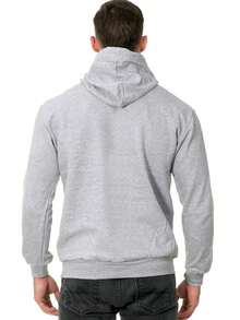 Kit Of 2 Hooded Sweatshirts, Casual Basic Style, Unisex Winter Set - - Gray/Black - View 3