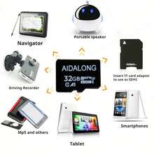 High-Definition Memory Card, Easily Captures Wonderful Moments With Surveillance Cameras, Dashcams, Cameras, And Audio Devices. Compatible With Multiple Digital Devices, Lossless High-Quality Storage To Preserve Precious Memories. - Black - View 6