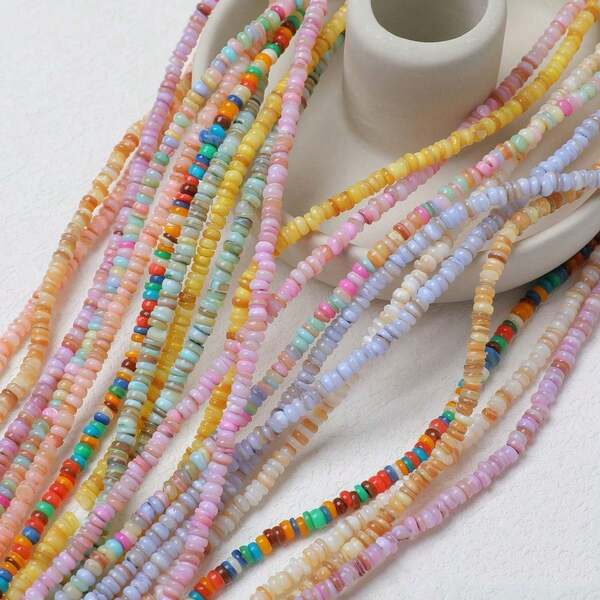 Environ 200 pièces Fournitures artisanales en coquillage de 3 mm