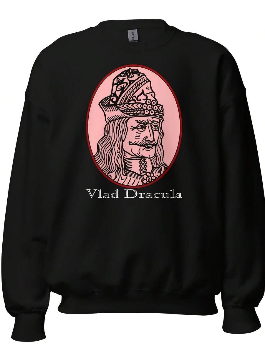 Vlad The Impaler Sweatshirt – Dracula Gothic Pullover, Horrorcore Dark Aesthetic, Soft Pre-Sunk Fit, Uni Alt Sweater - 款式7 - 查看 1