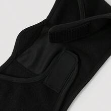 Máscara de ciclismo a prueba de viento - Máscara facial para exteriores sin carga con orejeras para esquí, senderismo, camping - Negro, talla única