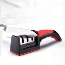 1pc Multi-Function 3-Stage Manual Knife Sharpener, Tungsten Steel Kitchen Knife Sharpening Tool - Multicolor - View 11
