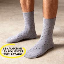 10 pares de calcetines de tripulación transpirables para hombre,calcetines de marinero de alta, calcetines deportivos de alta calidad, tallas de la UE, calcetines largos, calcetines de media caña para otoño, estilo versátil a lunares