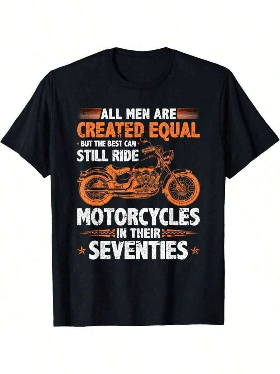The Best Men Can Still Ride Motorcycles In Their 70s Biker T-Shirt. - White - View 1