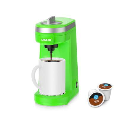  CHULUX Compact Single Cup Coffee Maker, 6-12oz Portable Coffee Machine, Green