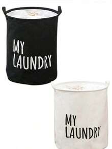 Foldable Waterproof Fabric Laundry Basket, Large Size Dirty Clothes Storage Bin, Bathroom Toy Organizer, Minimalist & Practical