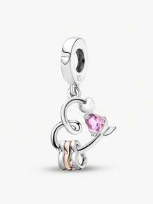 1 Peça Stertling Silver 925 Charme Big Ben Tower Love Bead Adequada para Mulheres Pulseiras Braceletes DIY Joias Fazendo e Combinação de Roupas Diárias Decoração de Jóias para Meninas