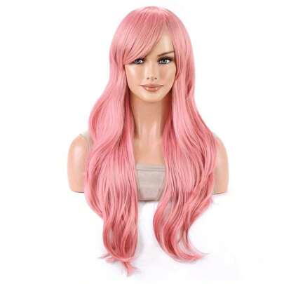 70cm Long Wavy Synthetic Cosplay Wig, Cartoon Style