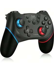Wireless Switch Controller, Switch Pro Controller, Compatible With Switch/Lite/OLED, With 6-Axis Gyroscope, Dual Motors, Wake-Up And Rapid Fire Functions