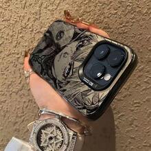 Funda para teléfono Asuka Apple 16 15 Pro Max plateada 14 13 Plus dura 12 a prueba de golpes carcasa rígida móvil diseño anime protección cubierta metálica antigolpes accesorios tecnológicos - Plateado - Ver 6