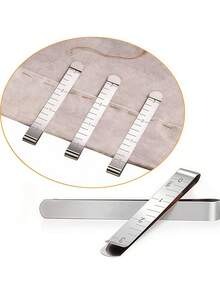 不锈钢缝纫夹，可重复使用，适用于家庭服装修补、贴布制作和调整衣长。男女通用下摆夹，缝纫配件，布料夹，绗缝工具，家居必备，适合初学者。 - 彩色 - 查看 2