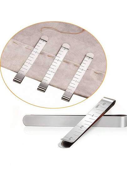 Stainless Steel Quilting Clips, Reusable For Home Clothing Repair, Applique Making, And Adjusting Garment Length. Unisex Hem Clips, Sewing Accessories, Fabric Clips, Quilting Tools, Household Essentials, Suitable For Beginners