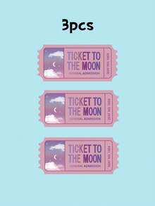 3 件全息月球贴纸 | 可爱卡哇伊文具梦幻美学 Lofi Holo Vibes、手机壳贴纸、水瓶贴纸、自粘、一次性使用、防褪色、非常适合笔记本电脑、水瓶、汽车、学校用品、返校 - 粉色 - 查看 6