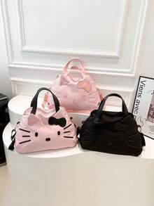 1个可爱大容量短途旅行手提包，Hello Kitty行李包，Hello Kitty休闲单肩包，卡通手提包（女孩款）