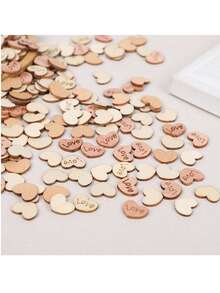 Natural Mini House Shaped Wood Pieces Christmas Wooden Ornaments Embellishment DIY Crafts New Year Xmas Party Decorations Navidad Noel Natal - Multicolor - View 11