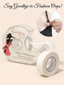 1roll 16mm*5m Of Waterproof Double-Sided Tape, Strong Fixing All Day Long, Transparent Invisible Design, Transparent, Suitable For Fixing The Chest And Clothing On The Neckline To Prevent Exposure