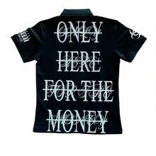 Flesh Only Here For The Money Streetwear Polo Shirt - 黑色 - 查看 2
