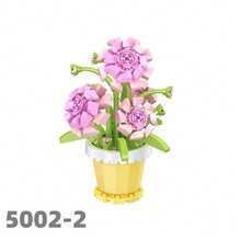 微珠永生花盆栽拼装拼图玩具，逼真装饰花，儿童益智玩具，3D立体，女孩适用，节日礼物，母亲节礼物，圣诞节礼物，父亲节礼物