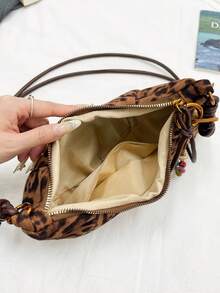 Bolso cruzado pequeño de diseño de cuerno de buey mate premium, estilo único para mujer